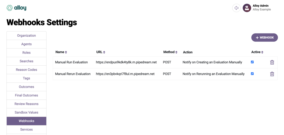 Webhook Setup Image
