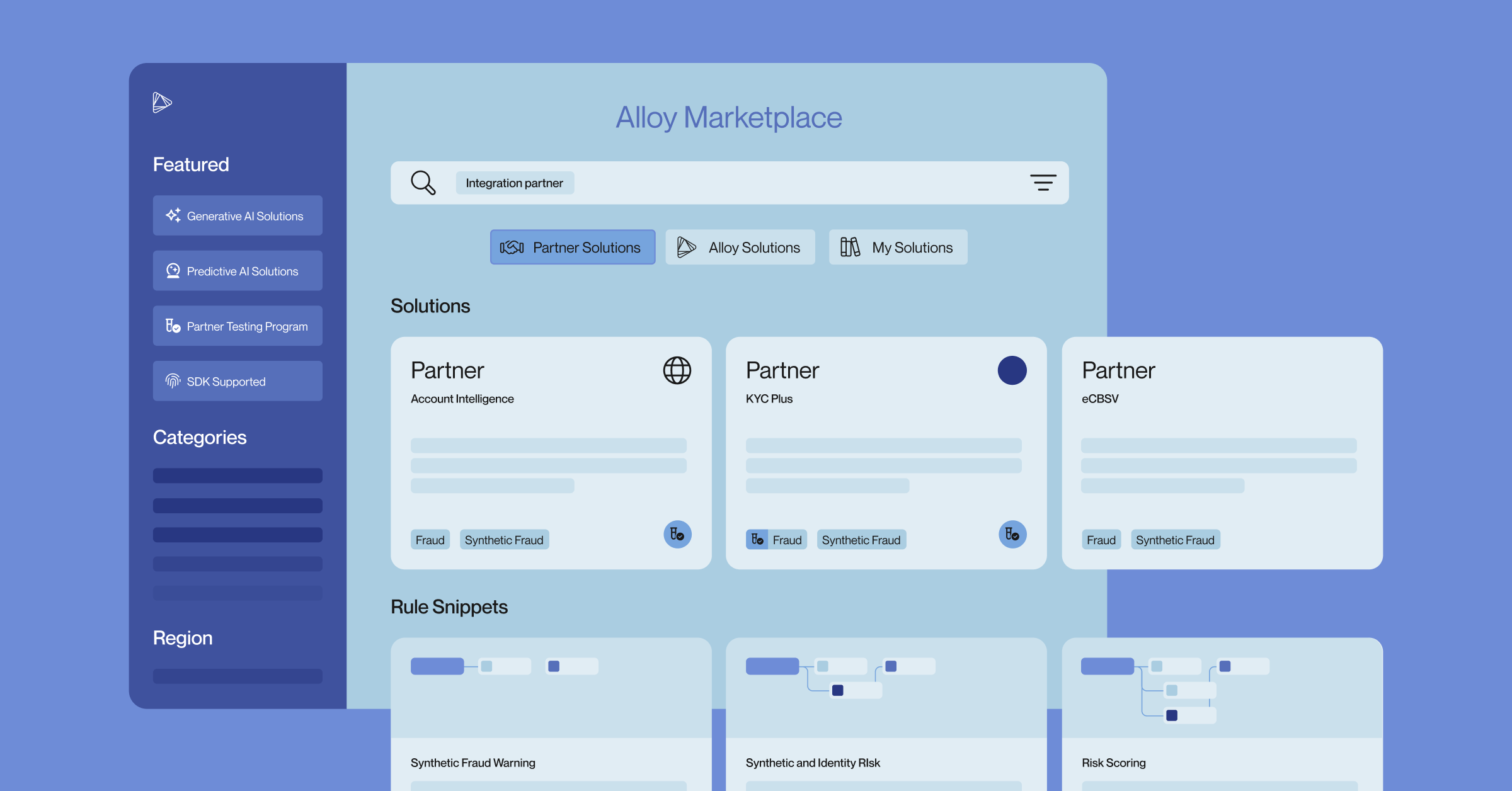 Alloy Marketplace: Deploy Partner Solutions & Policy Logic