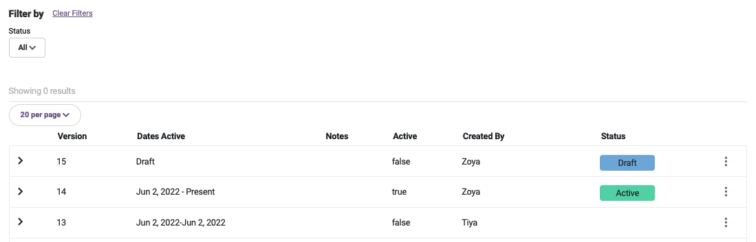 Journey Version Management
