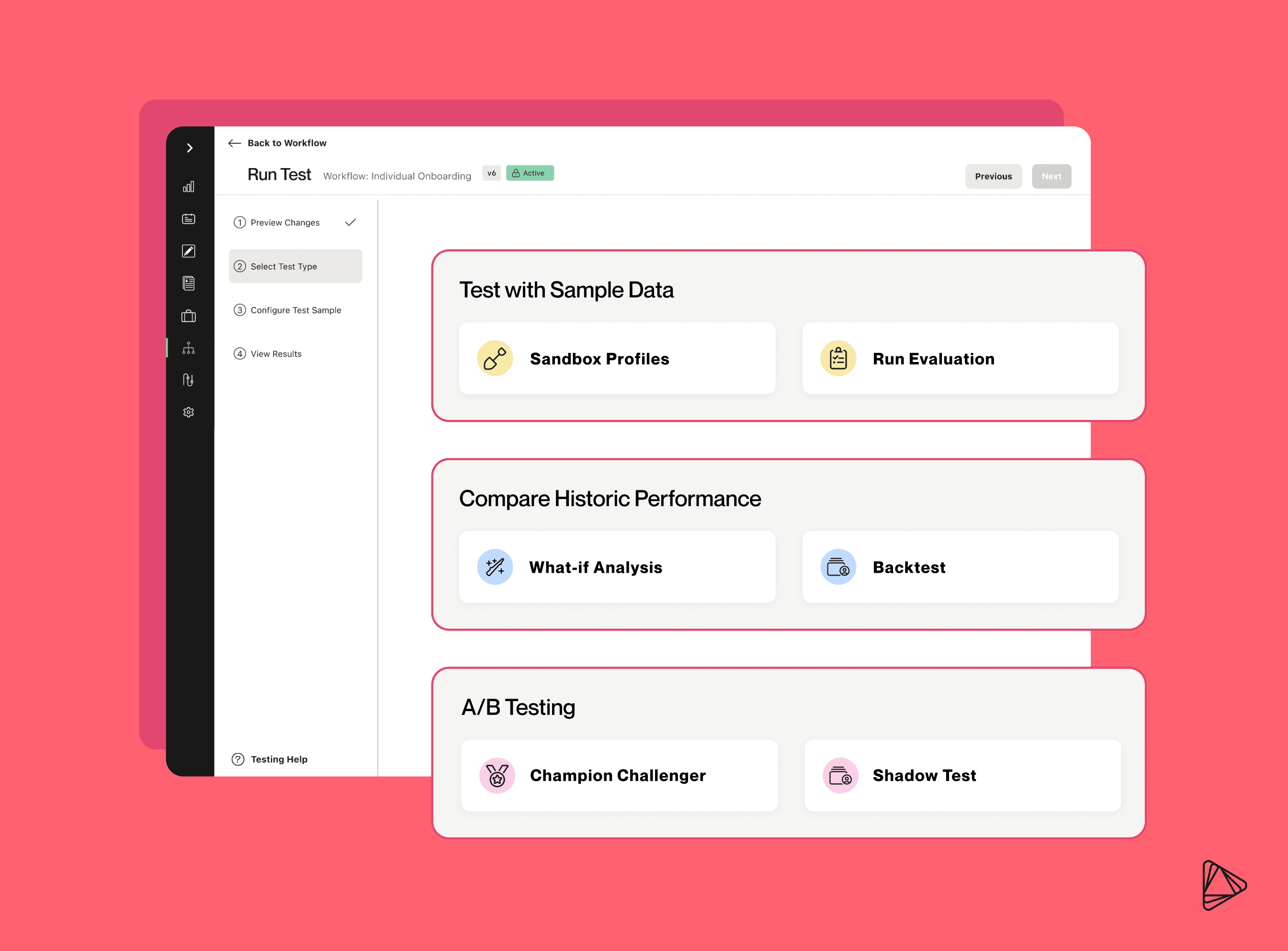 Testing suite inline